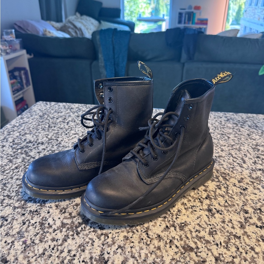 Dr. Martens Black Lace-Up Boots